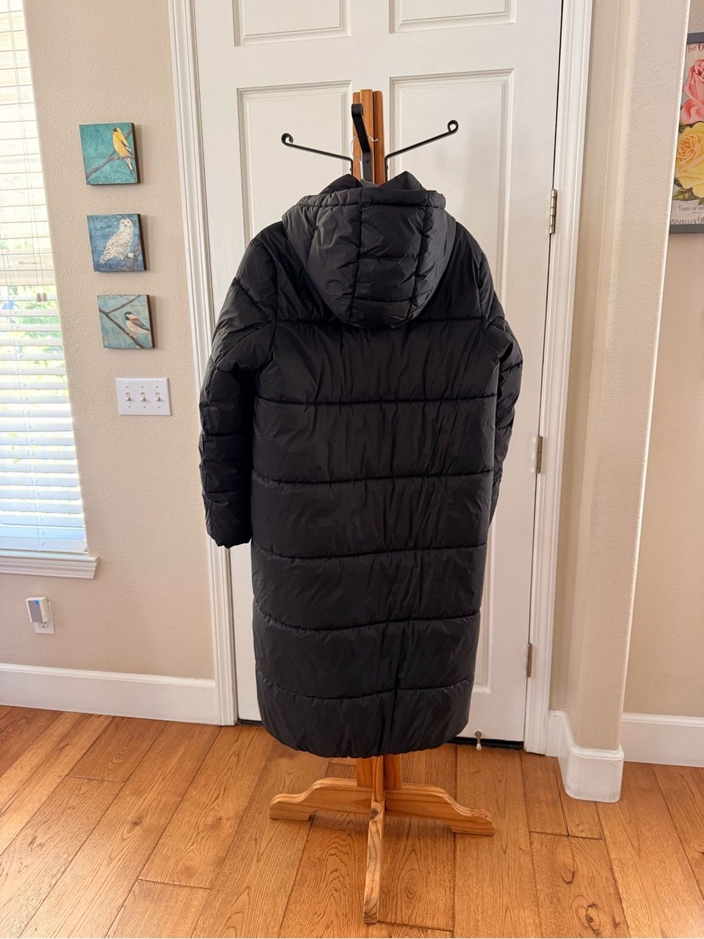 Banana Republic Black Puffer Coat, warm and cozy like a sleeping bag! Never worn - Picture 2 of 9